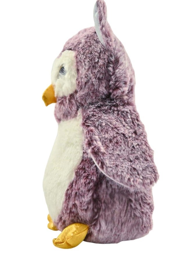 Tickles Cute Owl Soft Stuffed Plush Bird Toy for Kids Boys & Girls Birthday Gift (Color: Purple Size: 25 cm) - Image 4